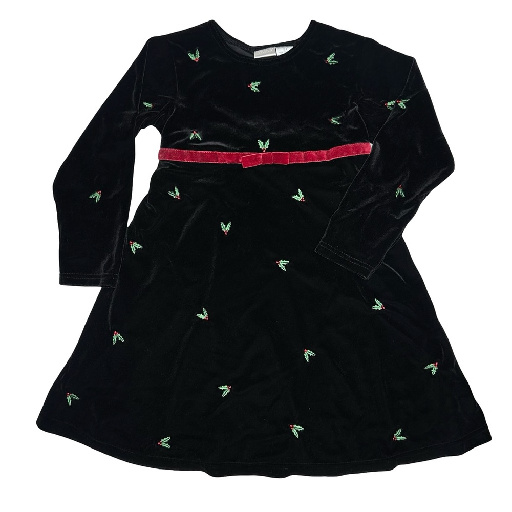 Perfectly Dressed Holly Velvet Christmas‎ Holiday Dress